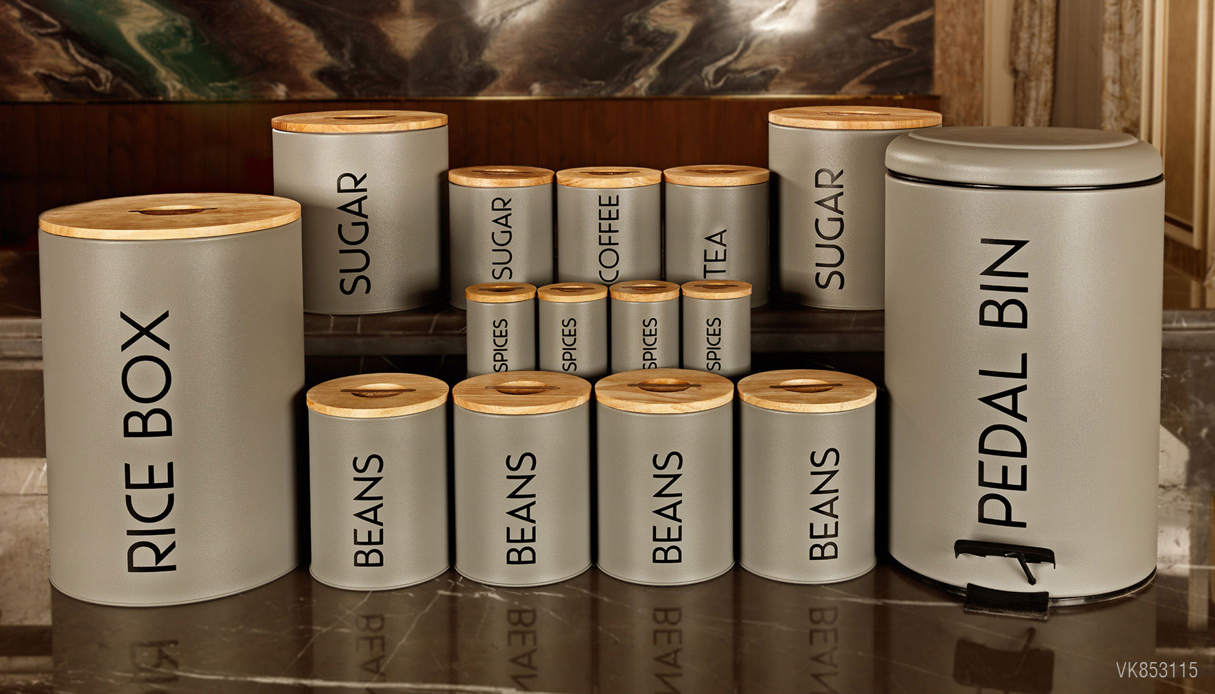 سرویس های آشپزخانه در چوبی 15 پارچه