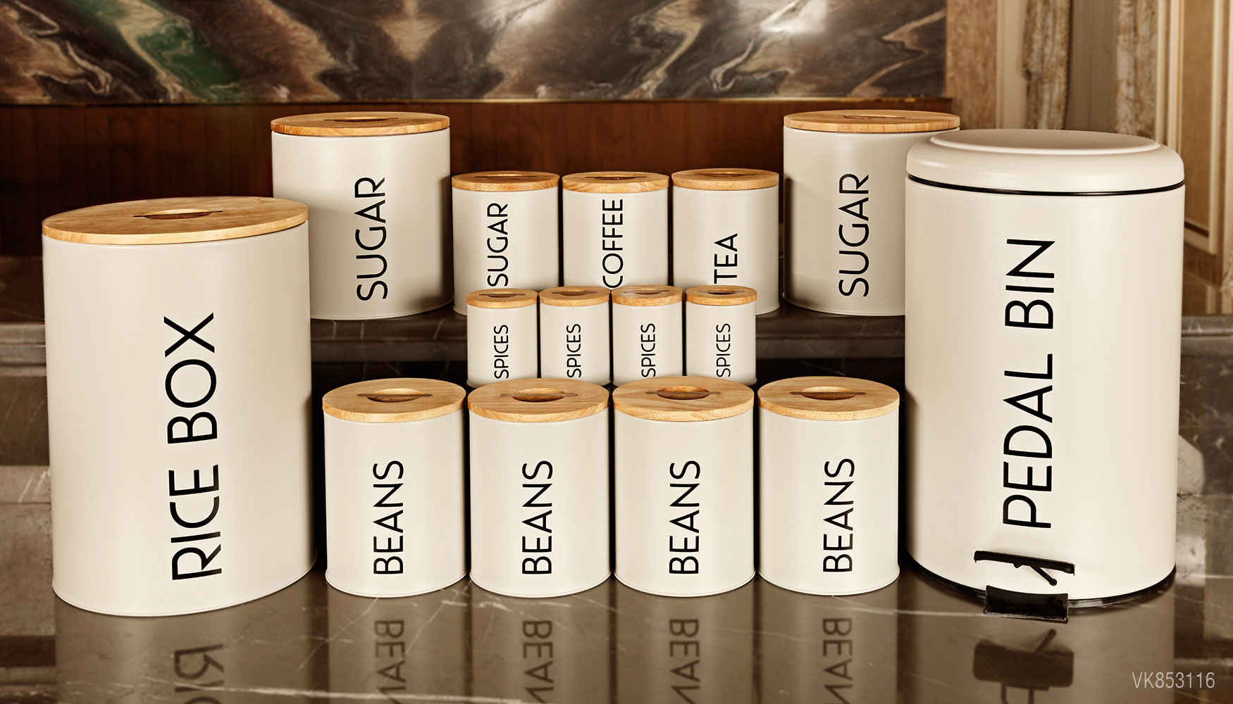 سرویس های آشپزخانه در چوبی 15 پارچه