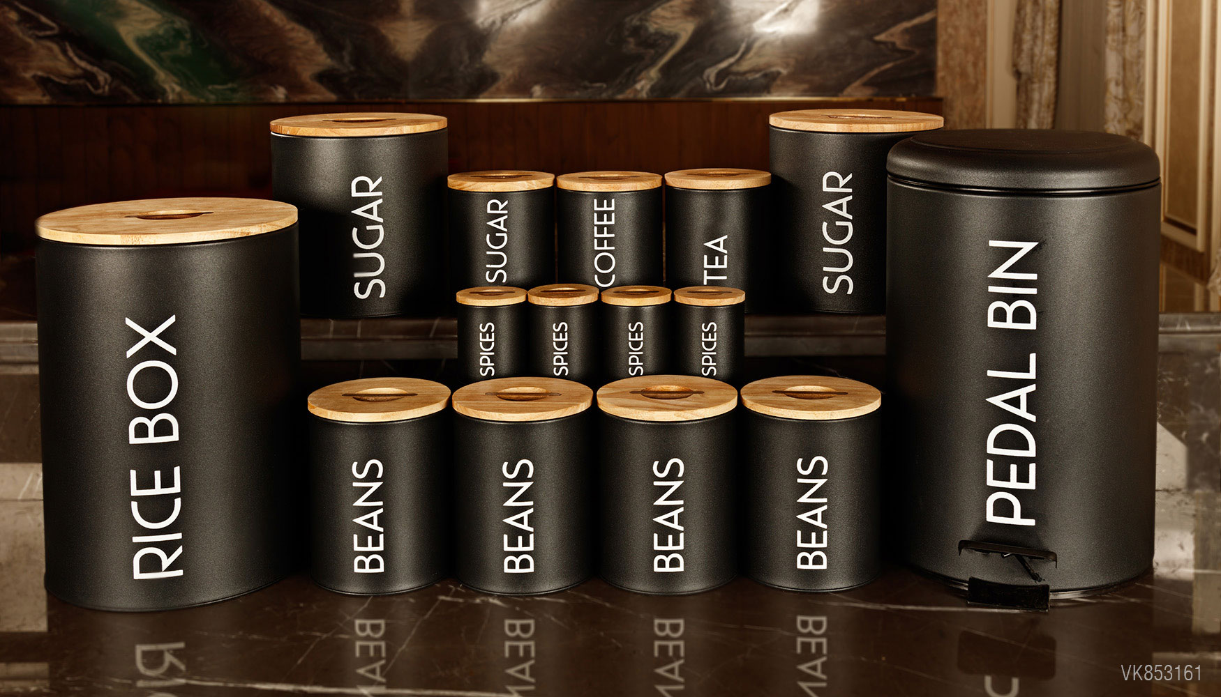 سرویس های آشپزخانه در چوبی 15 پارچه