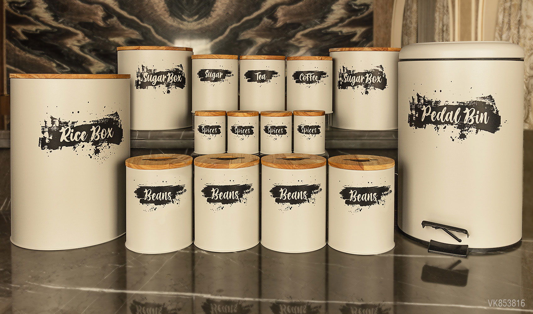 سرویس های آشپزخانه در چوبی 15 پارچه