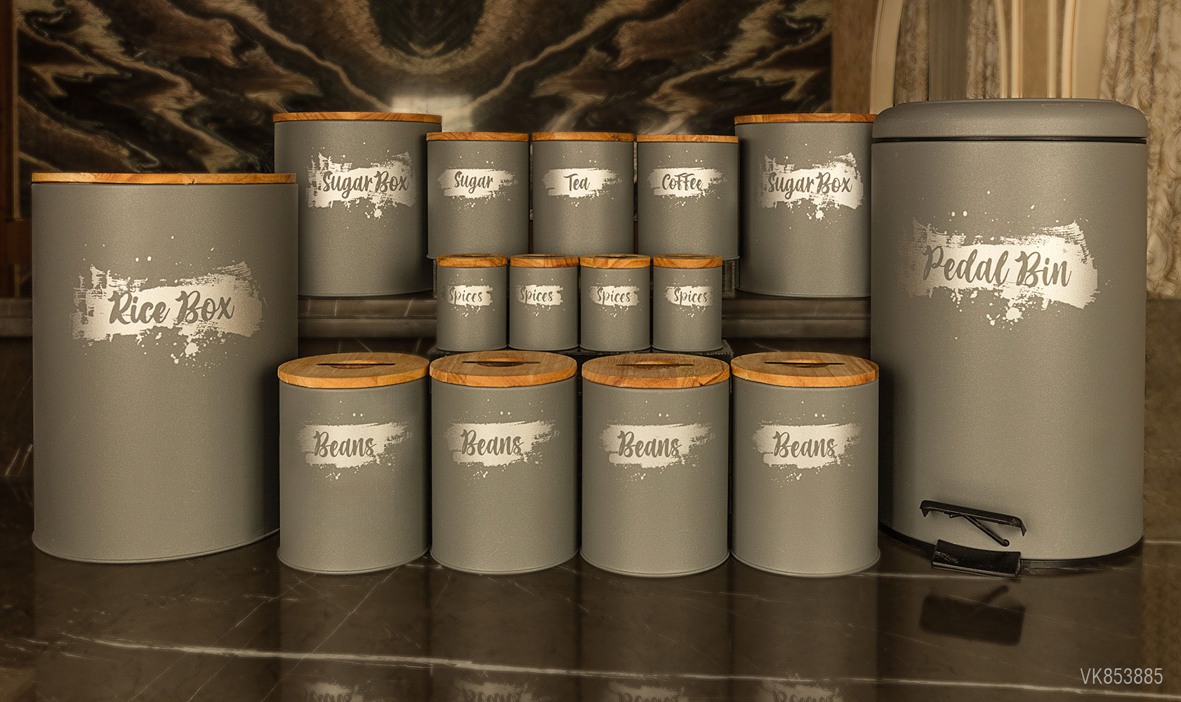 سرویس های آشپزخانه در چوبی 15 پارچه