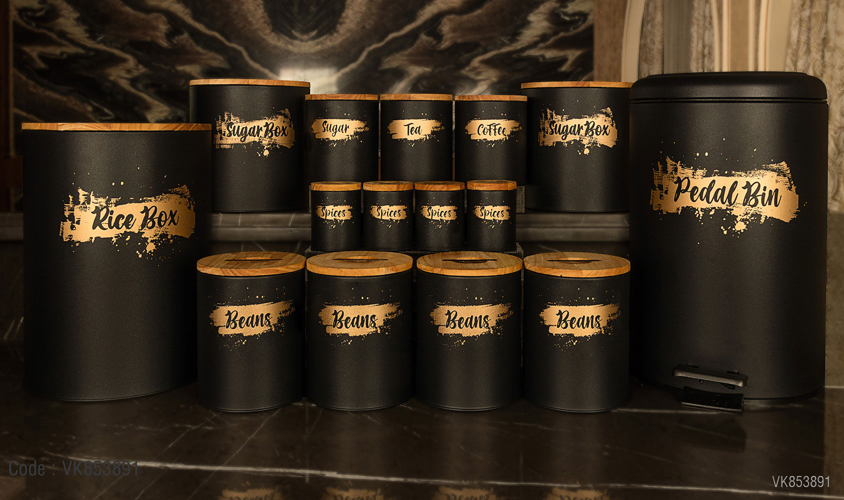 سرویس های آشپزخانه در چوبی 15 پارچه