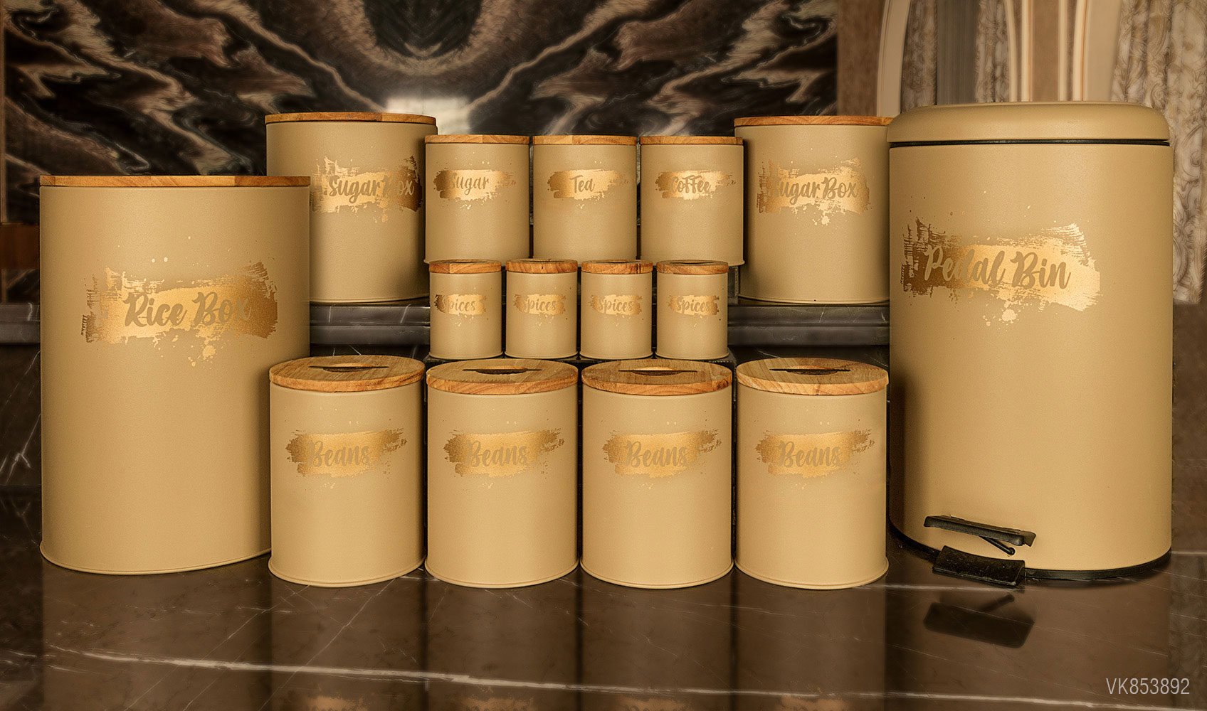 سرویس های آشپزخانه در چوبی 15 پارچه