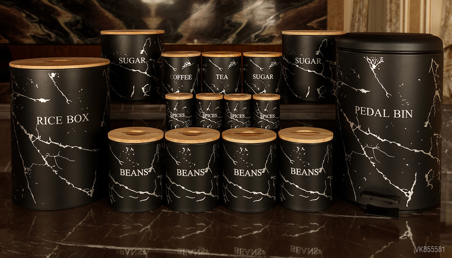 سرویس های آشپزخانه در چوبی 15 پارچه