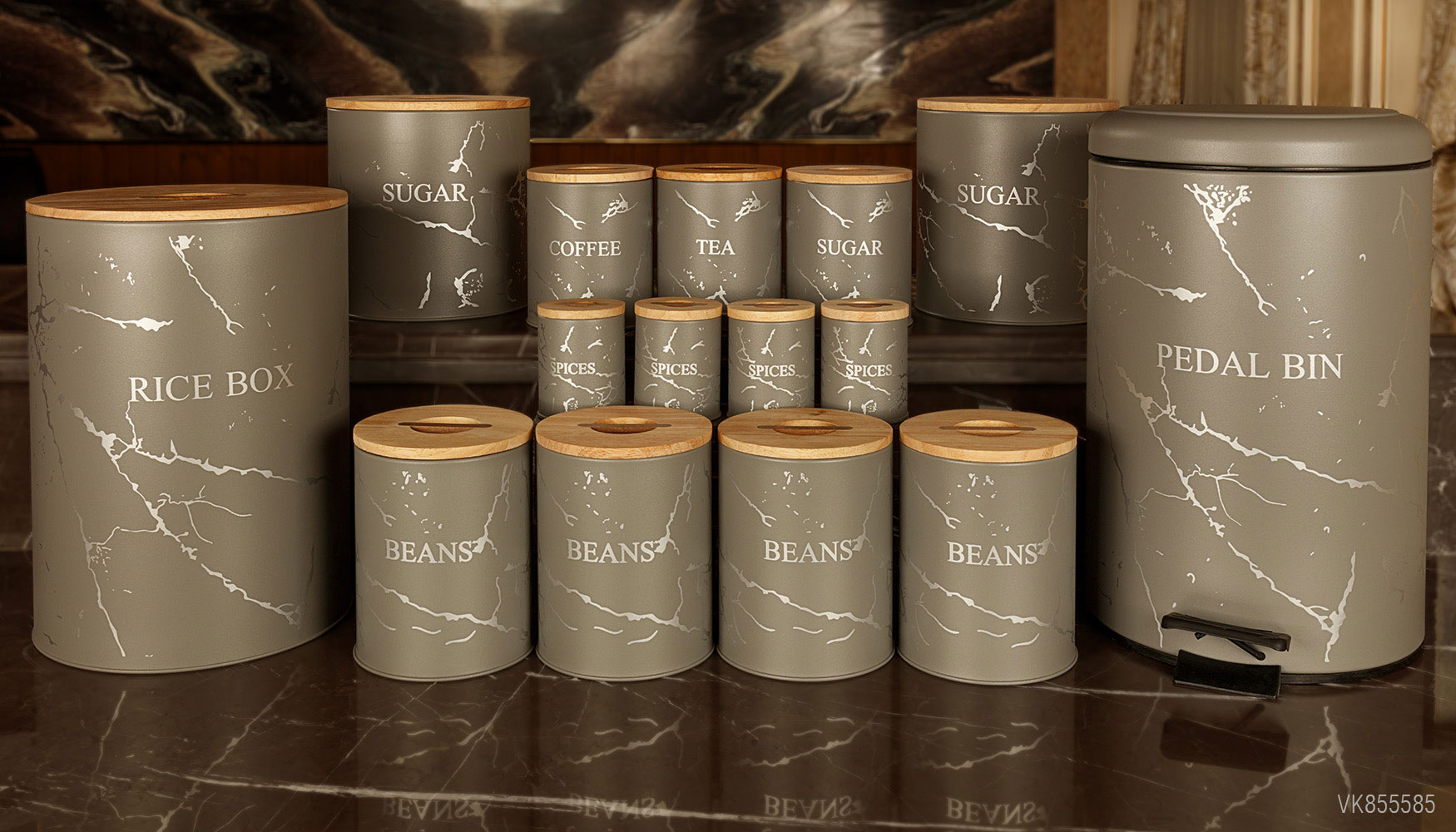 سرویس های آشپزخانه در چوبی 15 پارچه