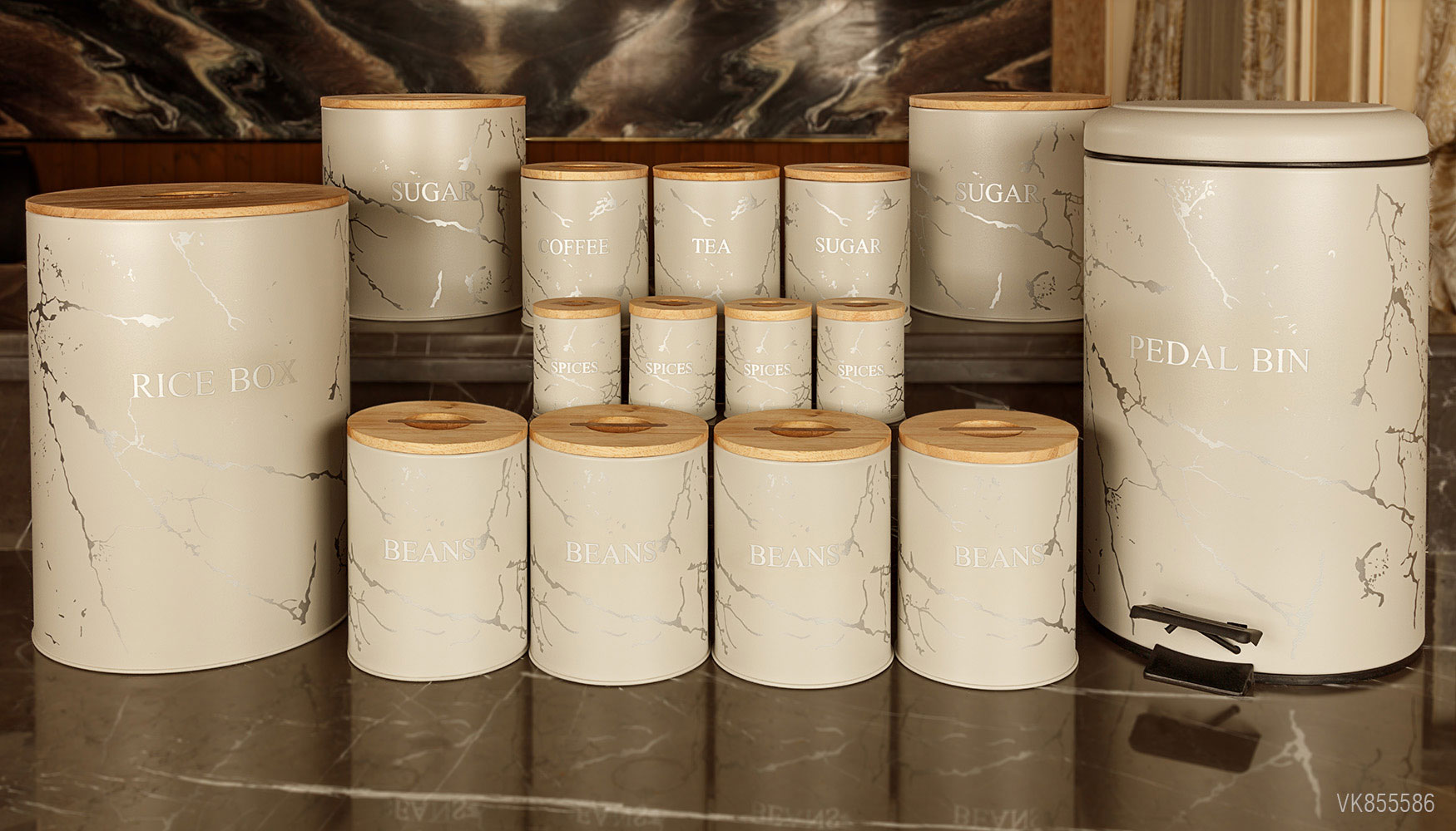 سرویس های آشپزخانه در چوبی 15 پارچه