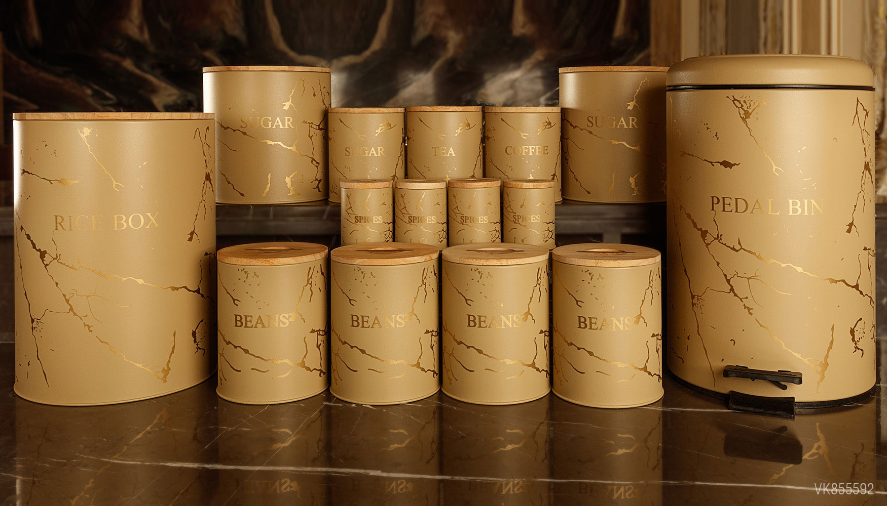 سرویس های آشپزخانه در چوبی 15 پارچه