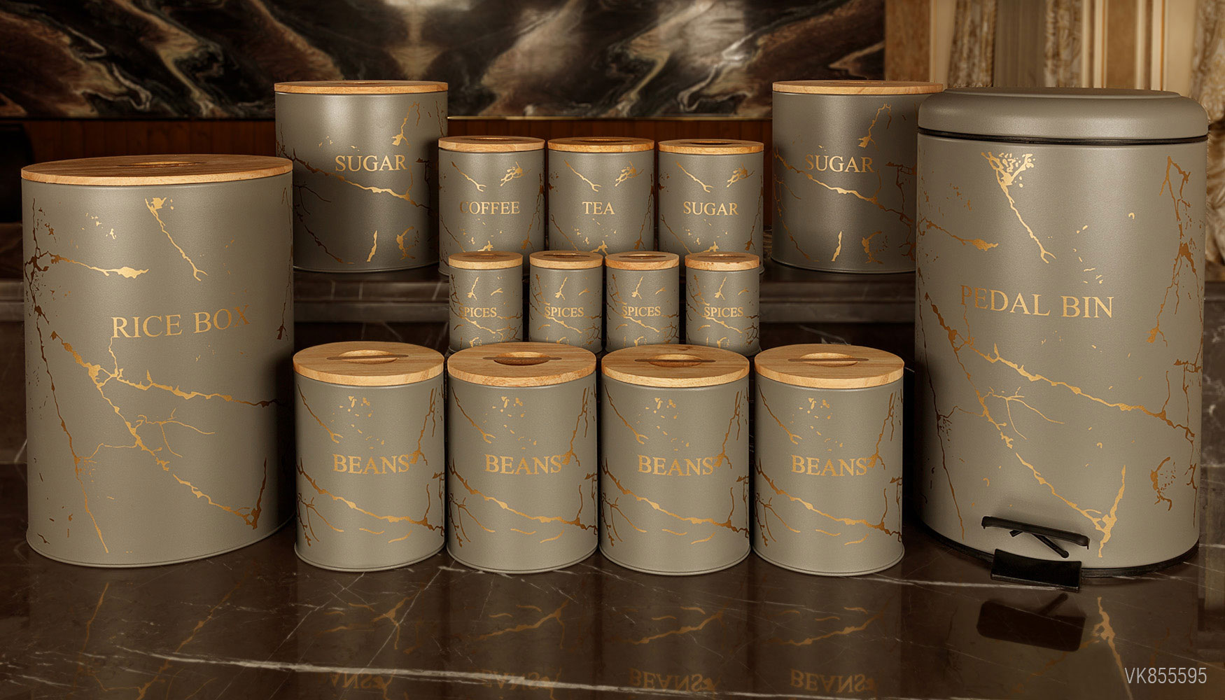 سرویس های آشپزخانه در چوبی 15 پارچه