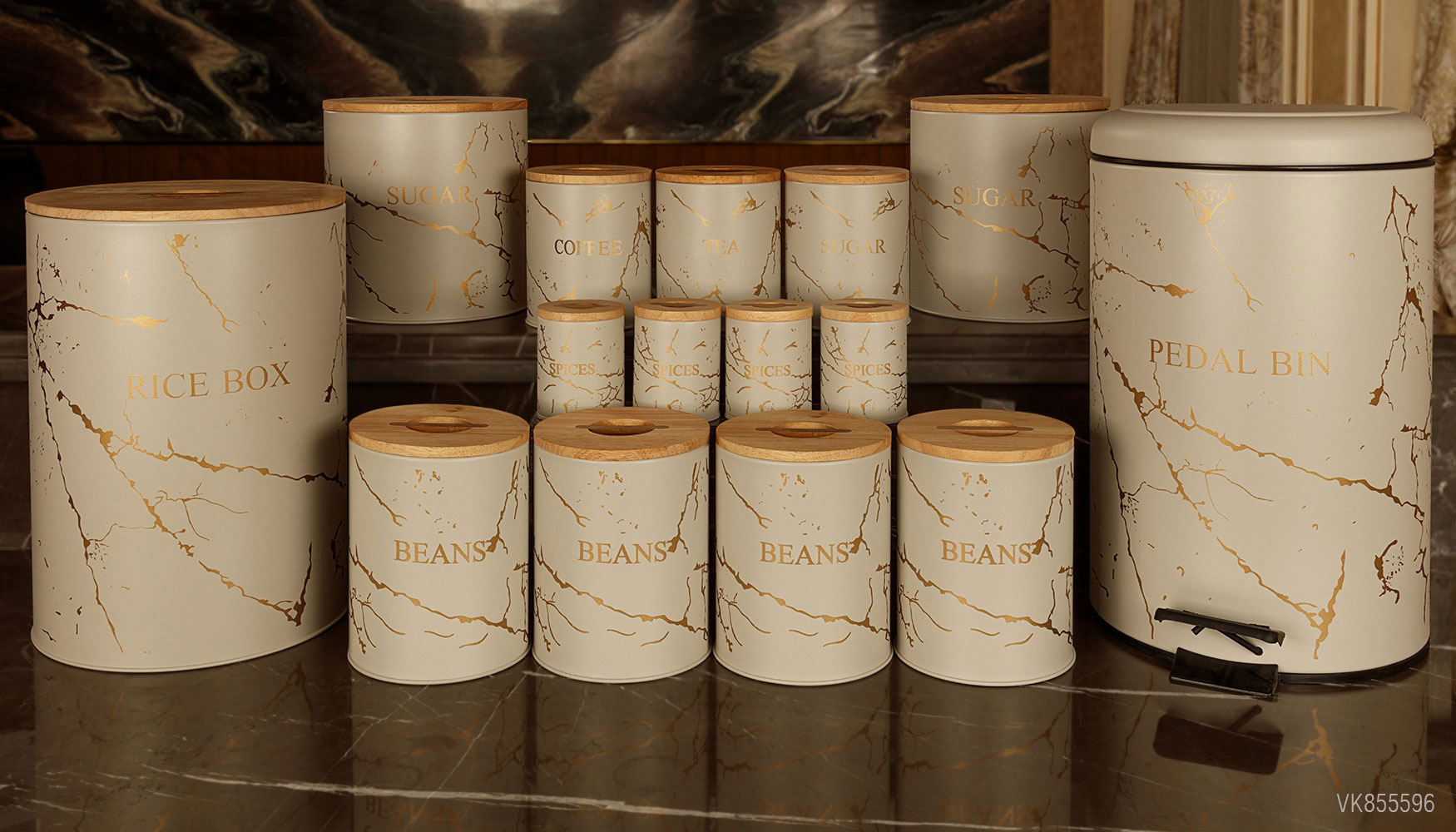 سرویس های آشپزخانه در چوبی 15 پارچه