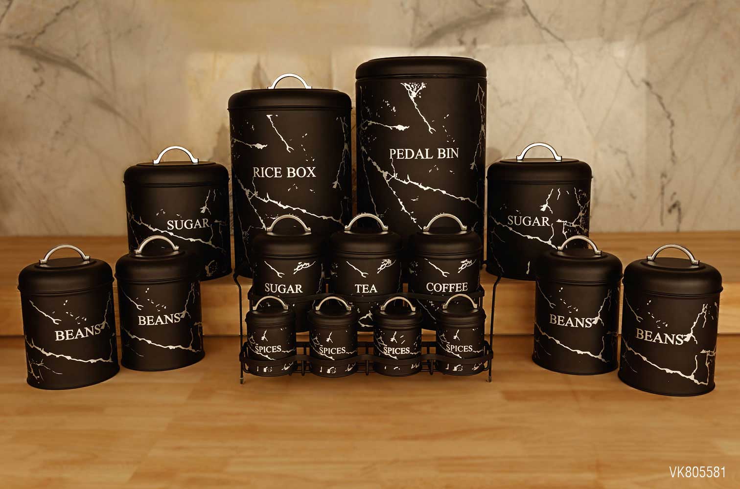 سرویس آشپزخانه در فلزی 15 پارچه