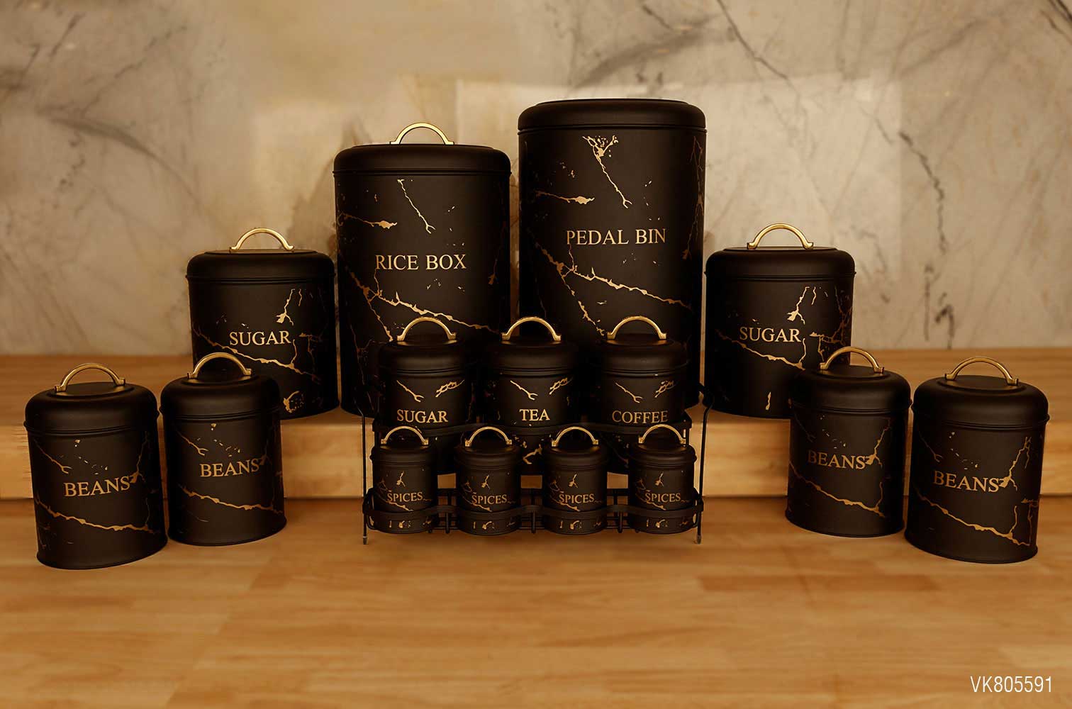 سرویس آشپزخانه در فلزی 15 پارچه