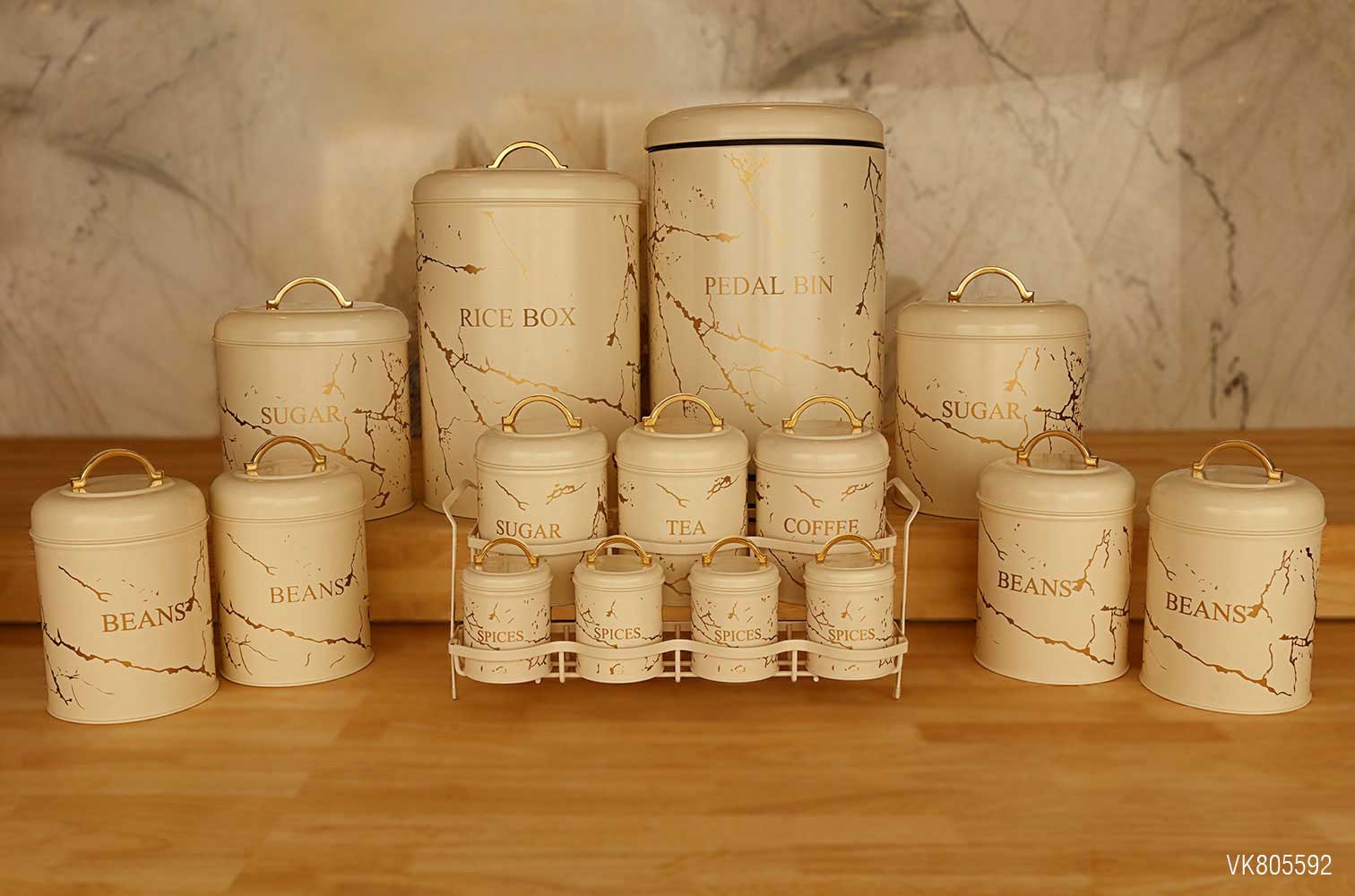 سرویس آشپزخانه در فلزی 15 پارچه