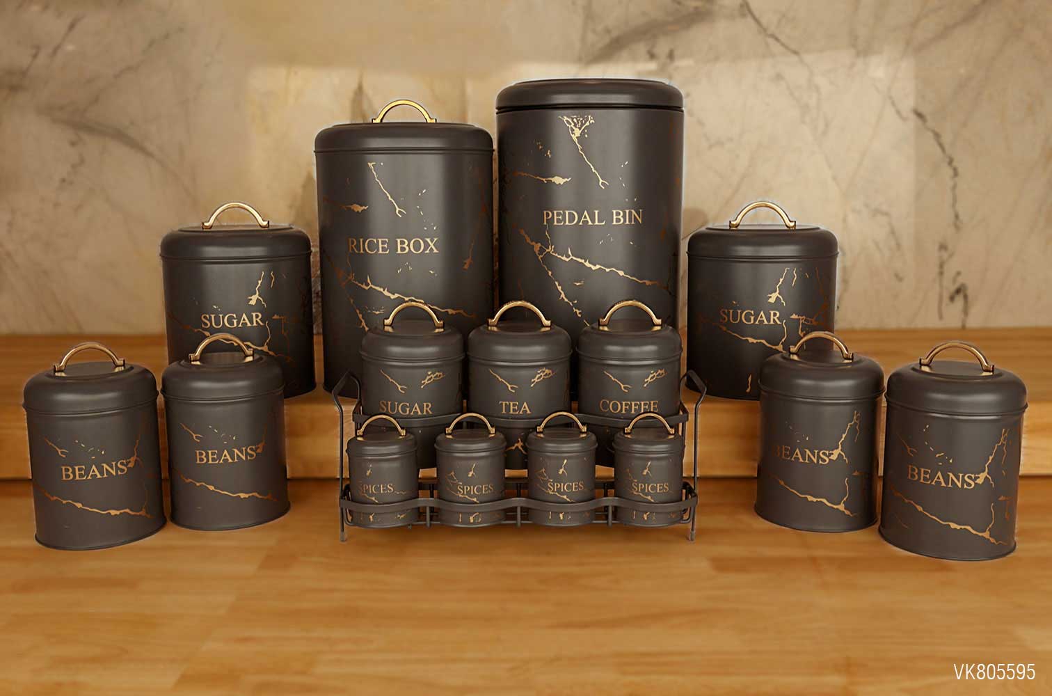 سرویس آشپزخانه در فلزی 15 پارچه