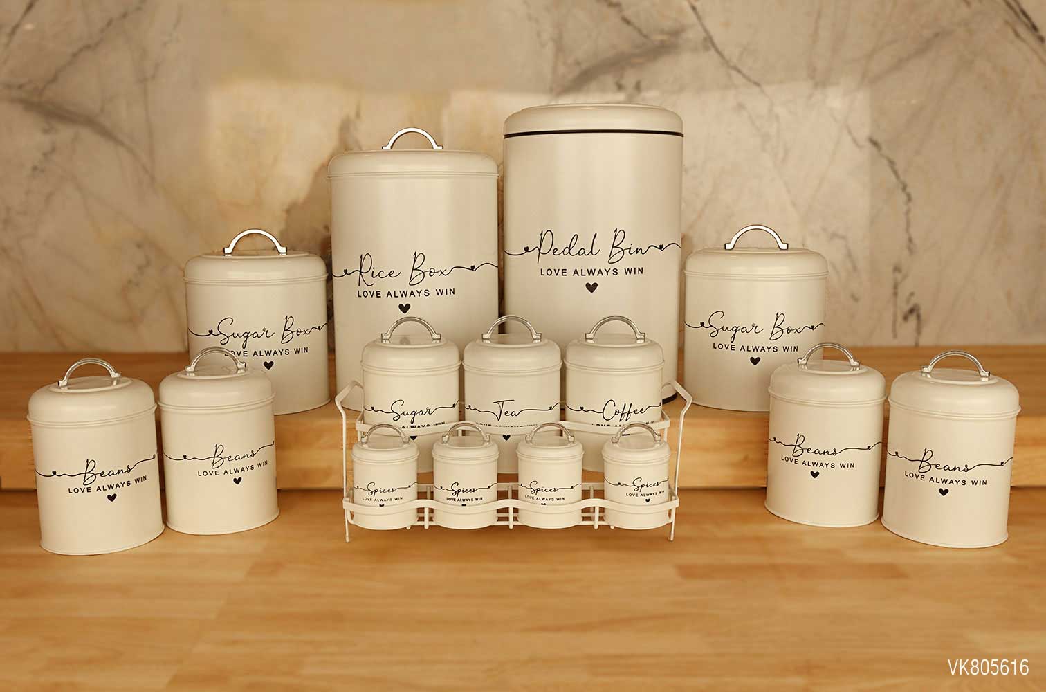 سرویس آشپزخانه در فلزی 15 پارچه