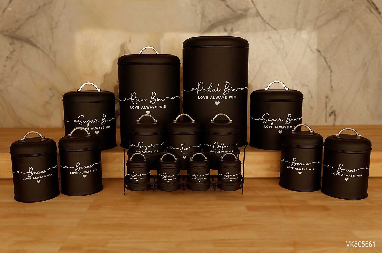 سرویس آشپزخانه در فلزی 15 پارچه