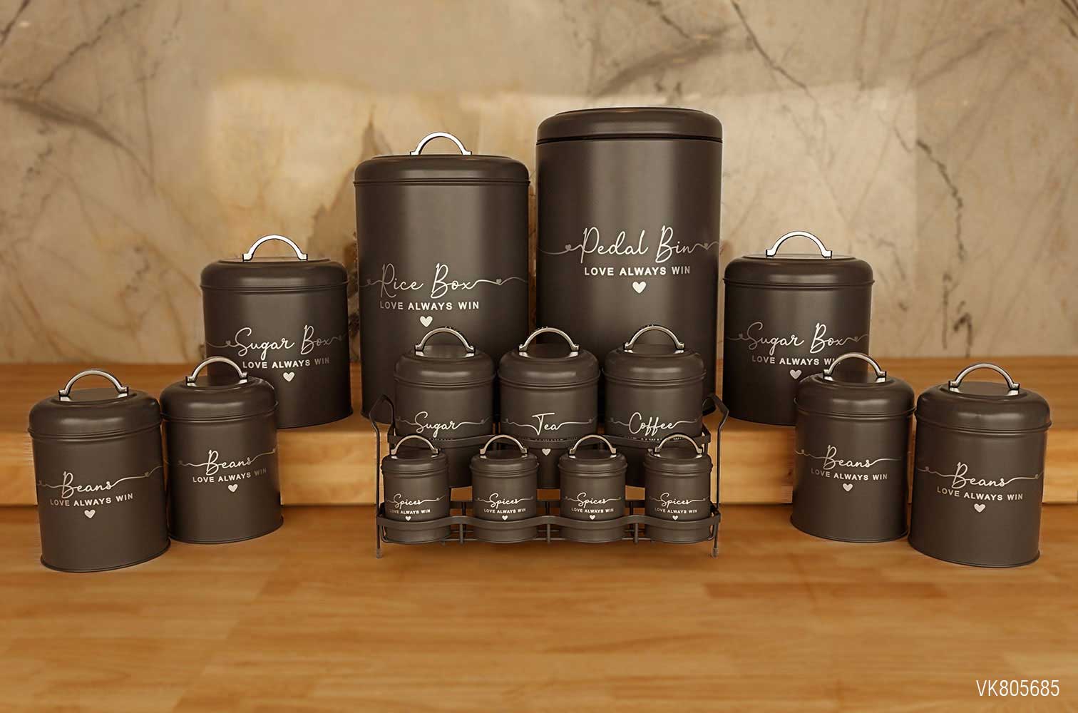 سرویس آشپزخانه در فلزی 15 پارچه