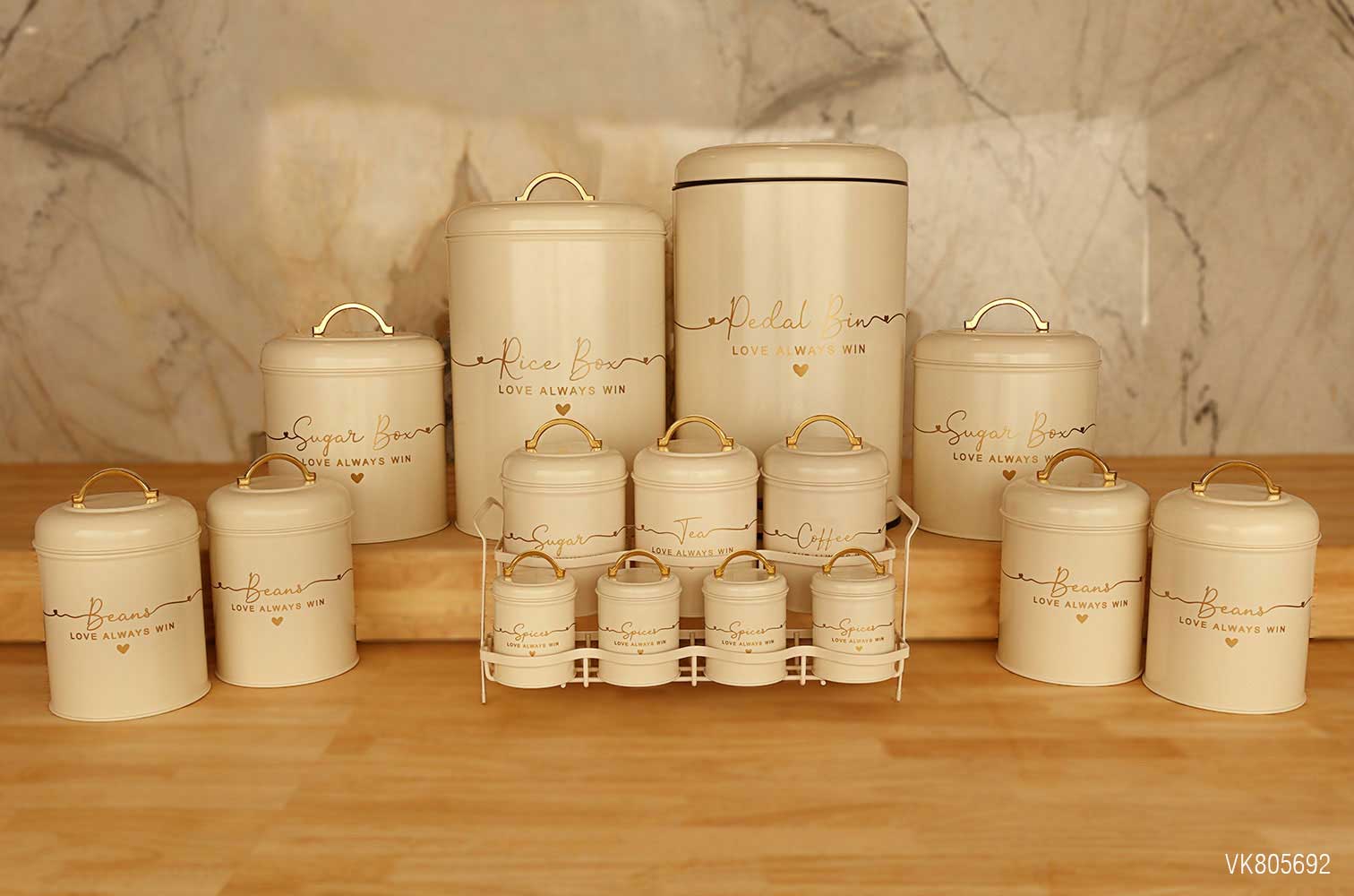 سرویس آشپزخانه در فلزی 15 پارچه