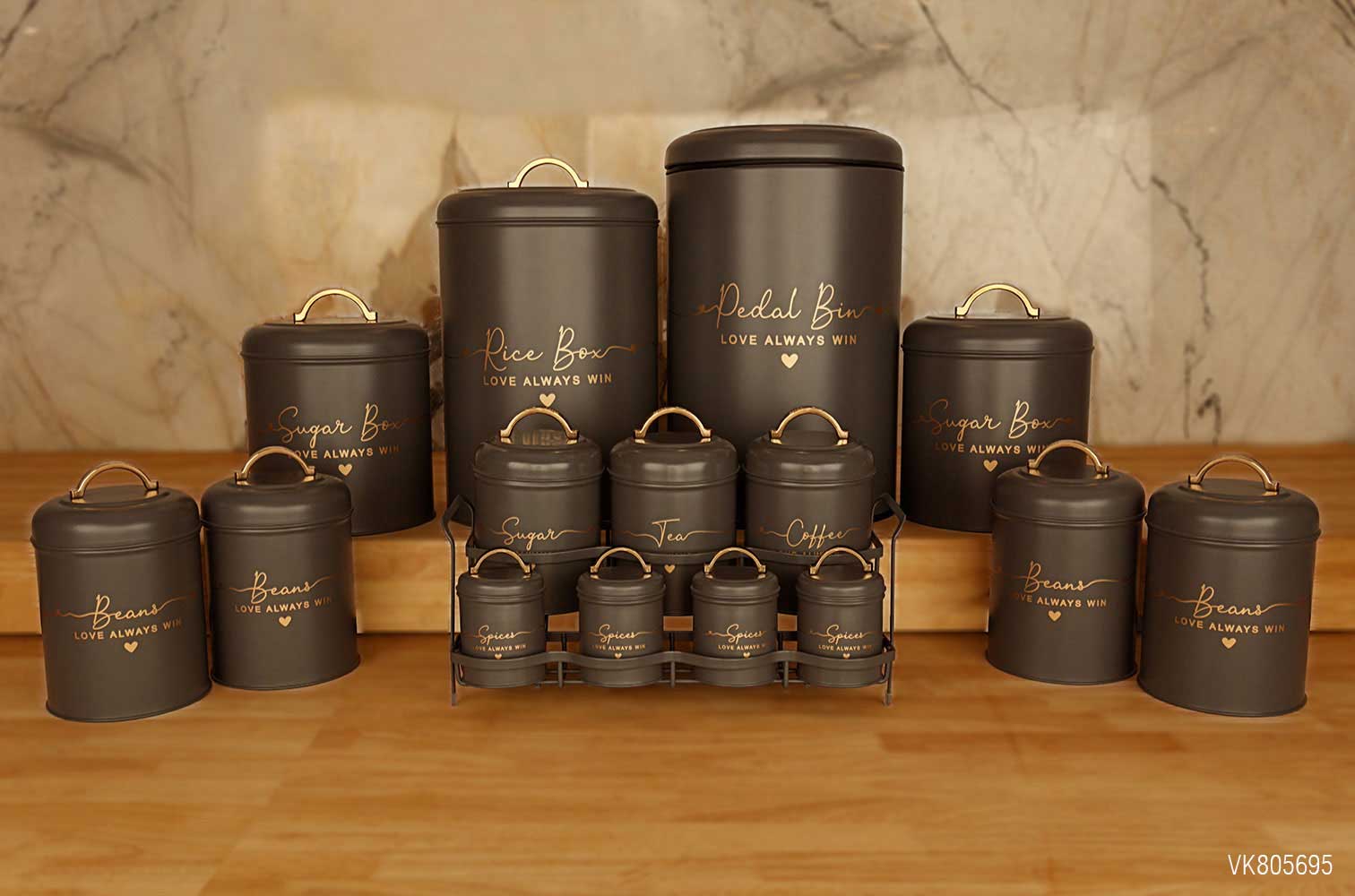 سرویس آشپزخانه در فلزی 15 پارچه