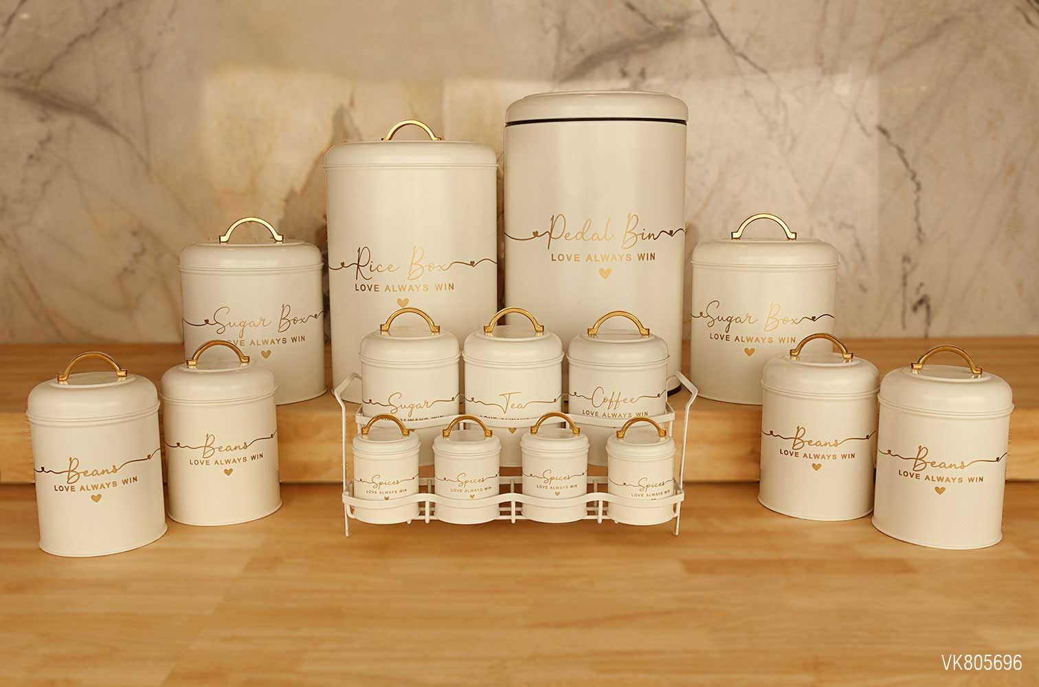 سرویس آشپزخانه در فلزی 15 پارچه