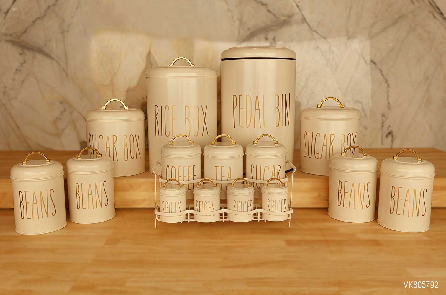 سرویس آشپزخانه در فلزی 15 پارچه