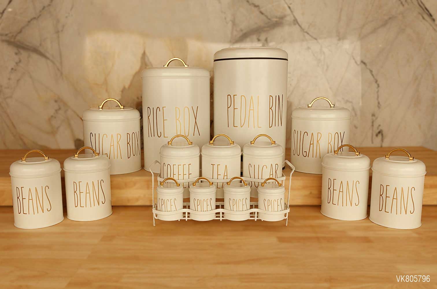 سرویس آشپزخانه در فلزی 15 پارچه