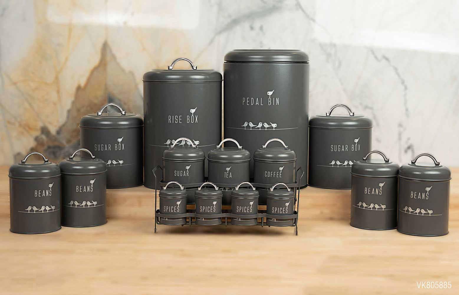 سرویس آشپزخانه در فلزی 15 پارچه