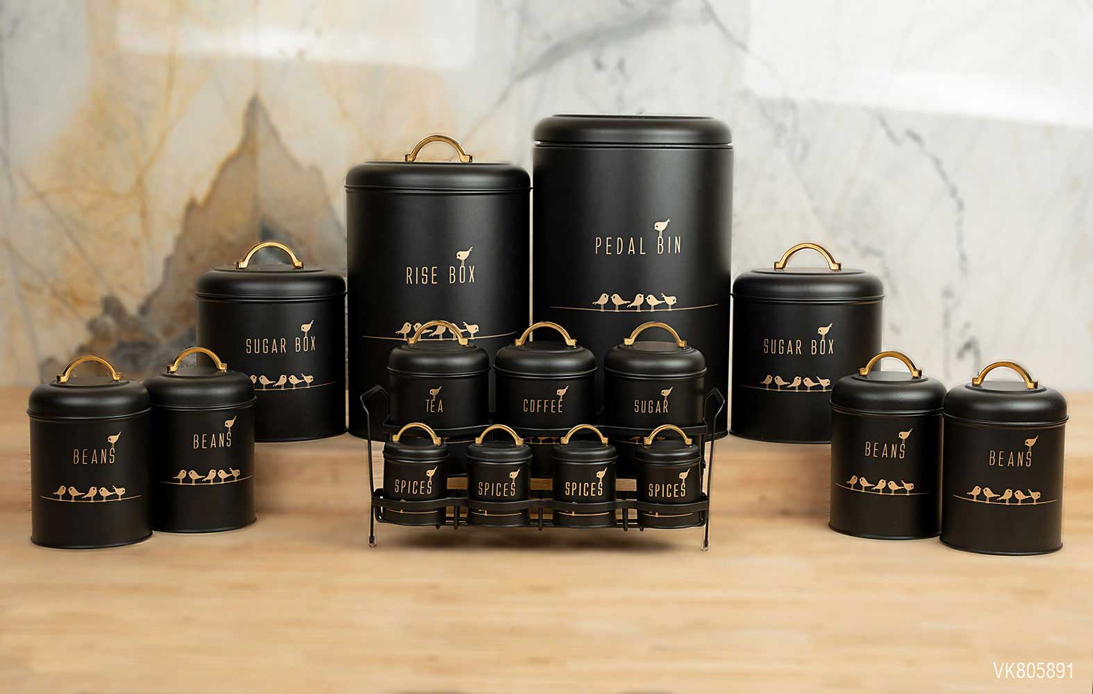 سرویس آشپزخانه در فلزی 15 پارچه