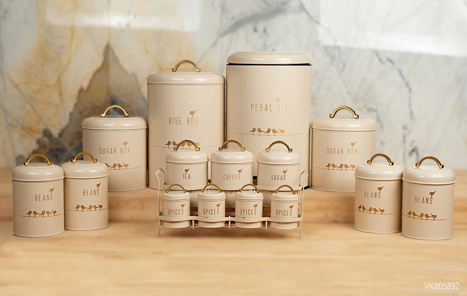 سرویس آشپزخانه در فلزی 15 پارچه