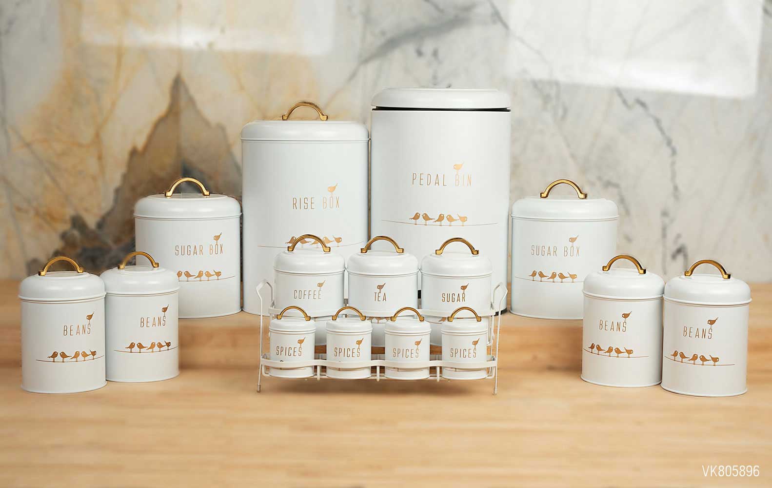 سرویس آشپزخانه در فلزی 15 پارچه