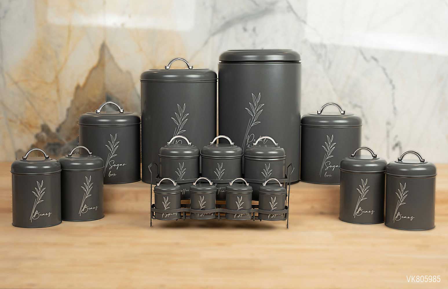 سرویس آشپزخانه در فلزی 15 پارچه