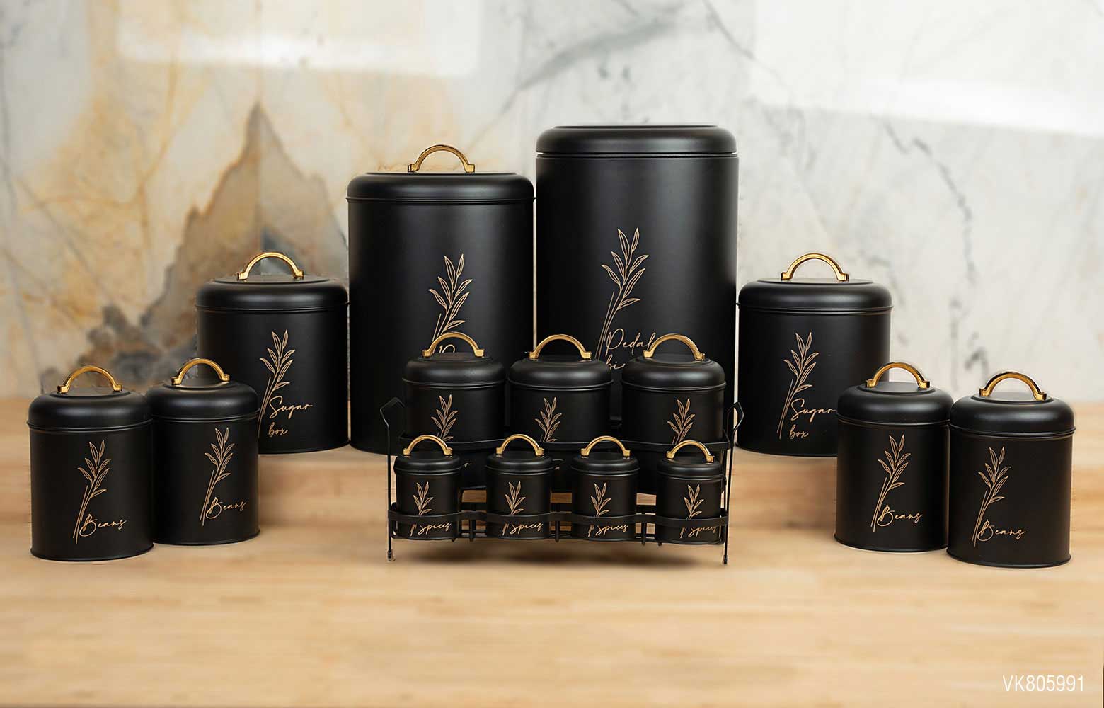 سرویس آشپزخانه در فلزی 15 پارچه