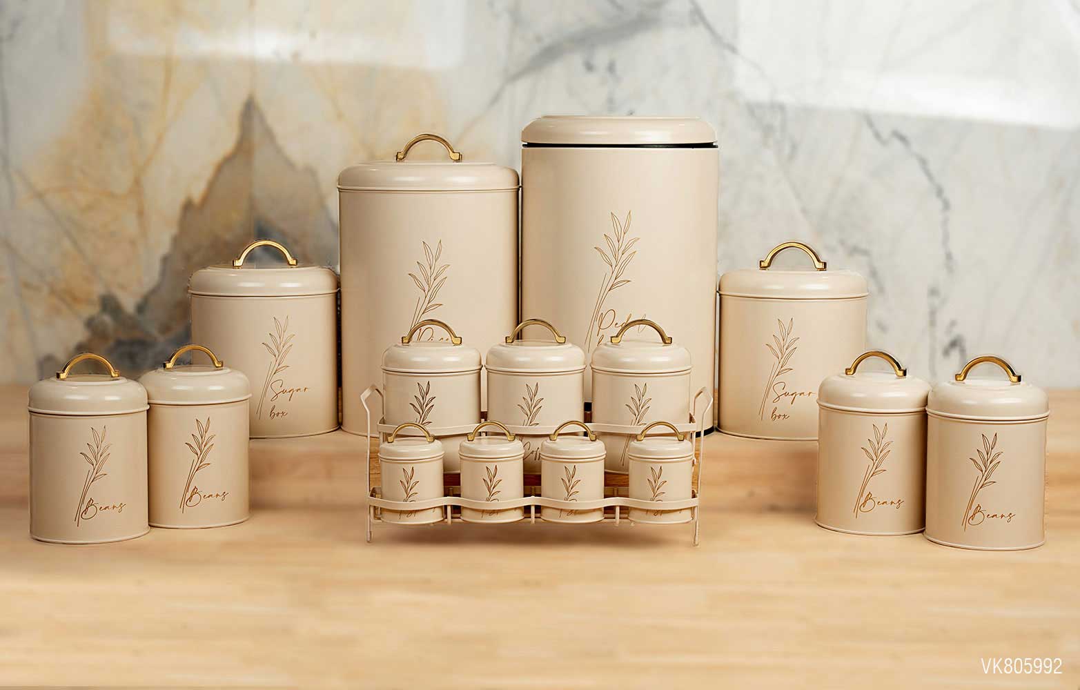 سرویس آشپزخانه در فلزی 15 پارچه