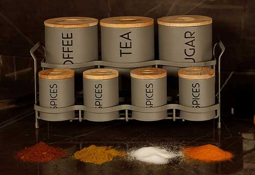 Kitchen services in wooden doors