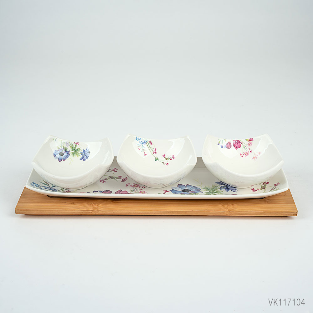 ظروف چینی گل دار