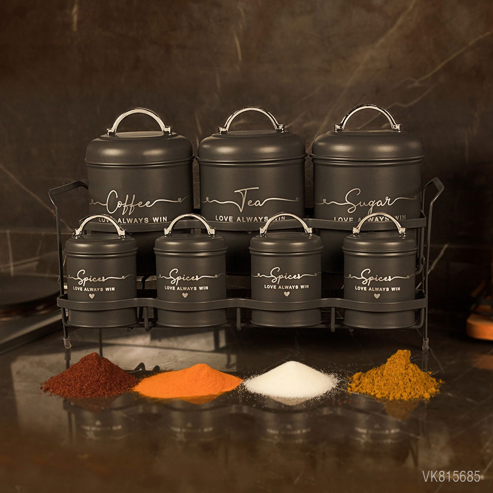 سرویس آشپزخانه هفت +یک پارچه پاسماوری در چوبی طرح لاو