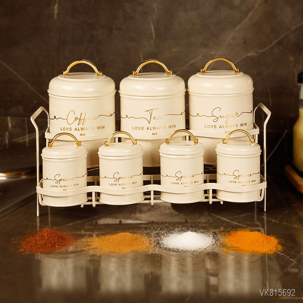 سرویس آشپزخانه هفت +یک پارچه پاسماوری در چوبی طرح لاو