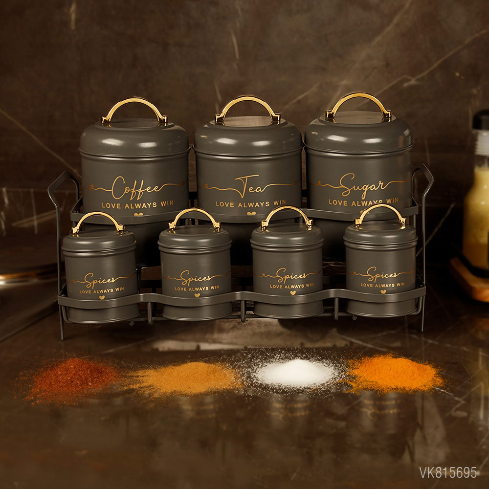 سرویس آشپزخانه هفت +یک پارچه پاسماوری در چوبی طرح لاو