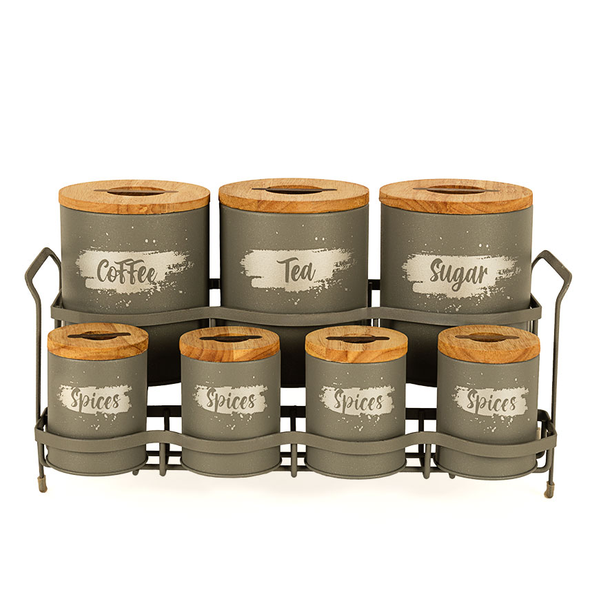 سرویس هفت +یک پارچه پاسماوری در چوبی